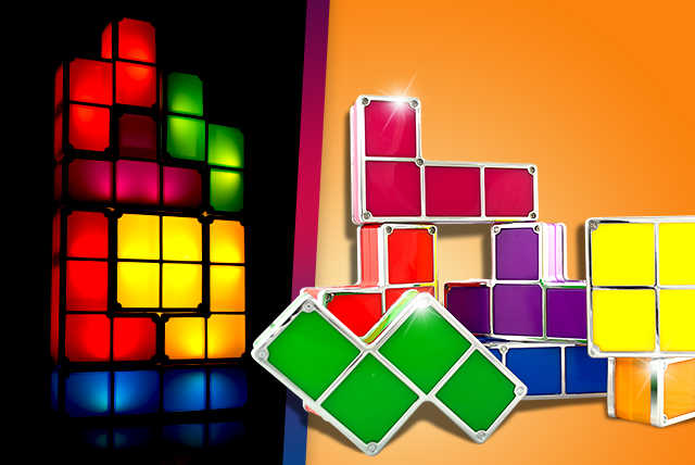 Multi-Coloured Tetris Night Light