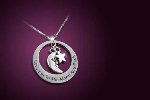 'I Love You to the Moon and Back' Necklace - 3 Colours!