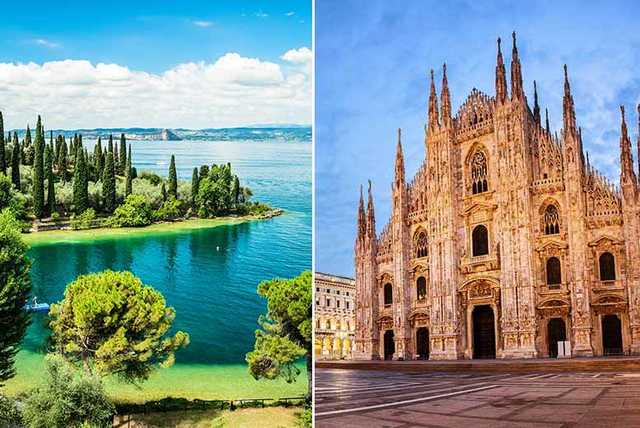 4 or 6nt Milan & Lake Garda Break with Flights & Trains