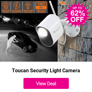 From £49.99 instead of £129.99 for a Toucan Security Light Camera from Toucan - save up to 62%