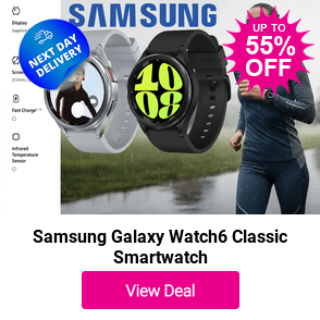 From £89 instead of £199 for a refurbished Samsung Galaxy Watch6 Classic Smartwatch from London Magic Store - save 55%