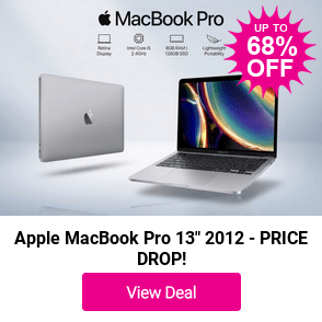 From £159 instead of £499 for a refurbished Apple MacBook Pro 13