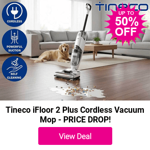 £89 instead of £176.99 for a iFloor 2 Plus Cordless Vacuum Mop from Tineco - save 50%