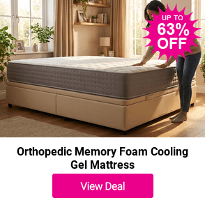From £57 instead of £159.99 for a Orthopedic Memory Foam Cooling Gel Mattress from UTOPIA BEDS LTD - save up to 64%