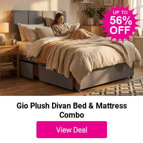 £79 instead of £179.99 for a Gio Plush Divan Bed & Mattress Combo from CLOUD 9YN LTD - save 56%