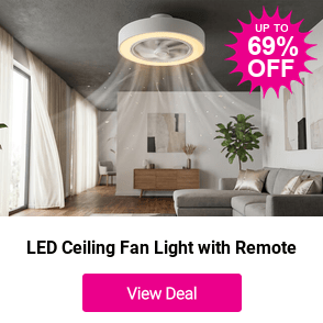 £26.99 instead of £87.97 for a Round Acrylic LED Ceiling Fan Light with Dimmable Features and Remote Control from Living & Home - save 69%