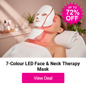 £24.99 instead of £89.99 for a 7-Colour LED Face & Neck Therapy Mask from UK Dream Store - save 72%