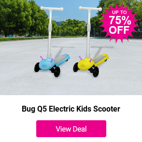 £29.99 instead of £119.99 a Bug Q5 electric kids' scooter from direct2public - save 75% 