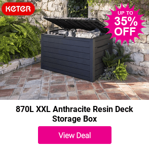 £169 instead of £259 for a XXL Deck Storage Box Anthracite 870L from Dawson's Department store - save 35%