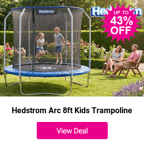 £99 instead of £174.99 for a Hedstrom Arc 8ft Kids Trampoline from MV Sports - save 43%