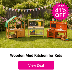 From £79.99 instead of £134.99 for a Neo Wooden Mud Kitchen for Kids from Neo Direct - save up to 41%