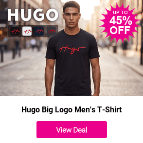 From £29.99 instead of £55.00 for a Hugo Big Logo Men's T-Shirt in 4 colours - save 45%
