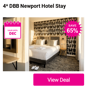 4* Newport City Centre hotel stay at Mercure Newport for two people including a full English breakfast, early check-in and late check-out - Experience luxury and save up to 61%
