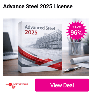 £99 instead of £2515 for a Windows Autodesk Advanced Steel 2025 - 1 Year License  from Softkeycart - save 96%
