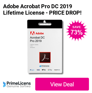 Unlock Adobe Acrobat Pro DC 2019 for life from Prime License - save 73%