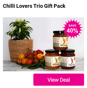 Trio of artisan chilli preserves from South Devon Chilli Farm – Save 40%!