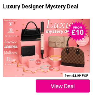 From £9.99 for a Standard tier prize or £19.99 for a Premium tier prize in the in the Luxury Designer Mystery Deal - Cartier, Louis Vuitton, Jacquemus, Gucci, Hermes, Shark, Chanel, YSL, Dior Mulberry, 7.2CT Diamonds and More! 