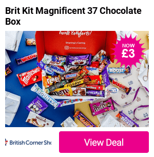 £2.50 for 50% off a 37-piece mixed chocolate box from British Corner Shop