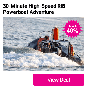 Save 40% on a fast-paced 30-minute RIB experience with Brighton Boating—feel the thrill of wave jumps and sharp turns while enjoying Brighton’s coastline and potential dolphin sightings.