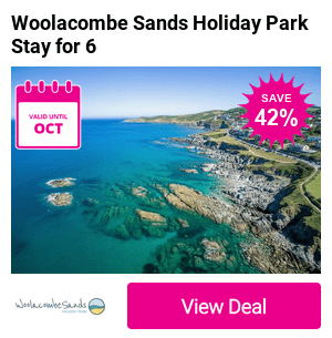 Modern 2-bedroom sea view caravan break for families or groups of 4 - 6 in North Devon, with Champagne on arrival, beach & pool access. Stay for 3 or 4 nights and save up to 42%!