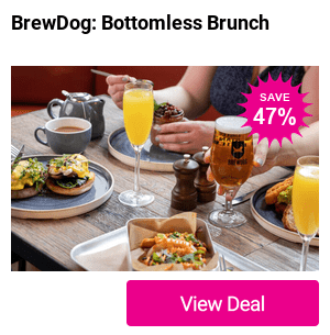 From just £40, treat yourself to 90 minutes of bottomless brunch for two or four at BrewDog – with unlimited craft beer or prosecco, a crowd-pleasing menu, and 14 great venues to choose from across the UK.