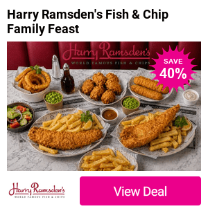 Save 40% on a generous family feast for four across 8 nationwide locations — hake, fried chicken, battered sausage and all the sides from Britain's most iconic chippy.