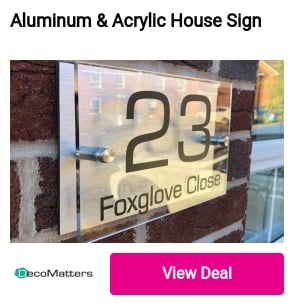Aluminum Acrylic House Sign 