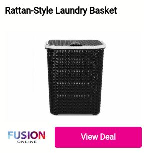 Rattan-Style Laundry Basket FUSION 