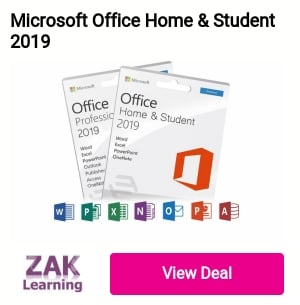 Microsoft Office Home Student 2019 24.99 PP EE 28 Learning 