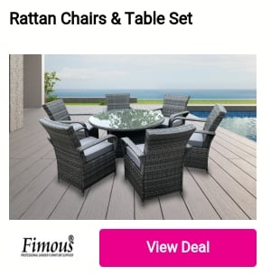 Rattan Chairs Table Set 
