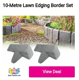 10-Metre Lawn Edging Border Set 