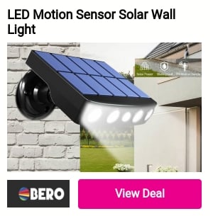LED Motion Sensor Solar Wall Light Ny 
