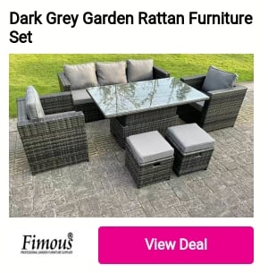 Dark Grey Garden Rattan Furniture 
