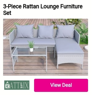 3-Plece Rattan Lounge Furniture Set T R L 1 ' 