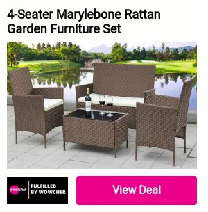 4-Seater Marylebone Rattan Garden Fumniture Set 