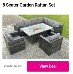 8 Seater Garden Rattan Set Weni e s B 