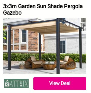 3x3m Garden Sun Shade Pergola 