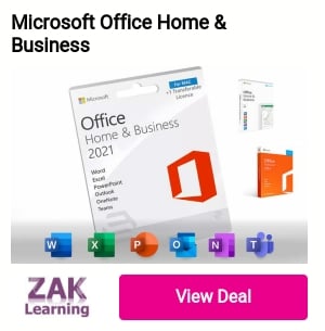 Microsoft Office Home Business @ WS E o 2ax Learning 