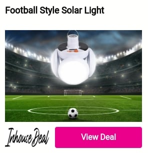 Football Style Solar Light 