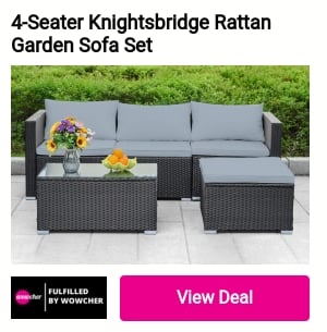 4-Seater Knightsbridge Rattan Garden Sofa Set 