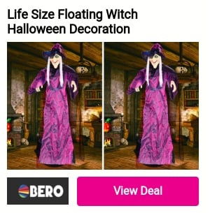 Life Size Floating Witch Halloween Decoration 