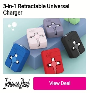 3-In-1 Retractable Universal Charger 