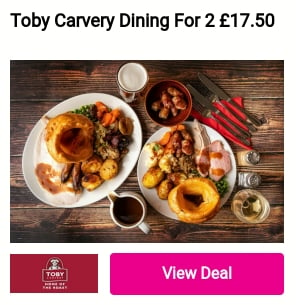 Toby Carvery Dining For 2 17.50 