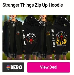 Stranger Things Zip Up Hoodle E 