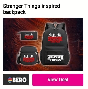 Stranger Things inspired backpack 