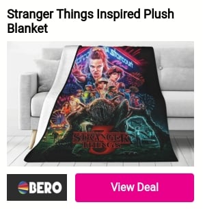 Stranger Things Inspired Plush Blanket 