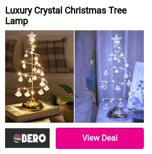 Luxury Crystal Christmas Tree Lamp 