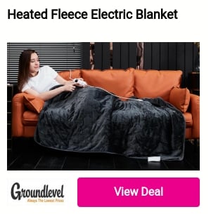 Electric Fleece Heated Blanket o @ Drect 
