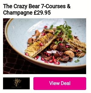 The Crazy Bear 7-Courses Champagne 29.95 - 