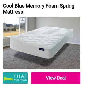 Cool Blue Memory Foam Spring Mattress . 